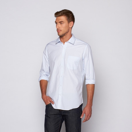 Button-Up // Light Blue Stripes (US: 16R)