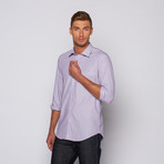 Slim Fit Button-Up // Red + Blue Stripe (US: 15R)