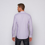 Slim Fit Button-Up // Red + Blue Stripe (US: 15R)