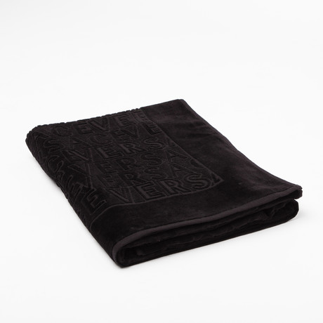 Versace Beach Towel // Black