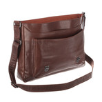 Baker Leather Satchel // Conker Brown