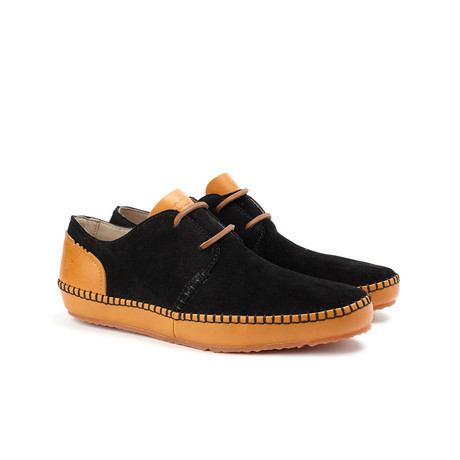 Hartley Low Top Moccasin // Black + Date Palm (US: 7)