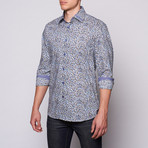 Floral Button-Up // Blue (L)