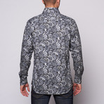 Paisley Button-Up // Grey (2XL)