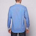 Gingham Button-Up // Blue (M)