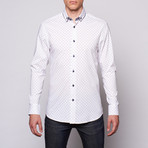 Banana Lemon // Polka Dot Button-Down // White + Black (S)