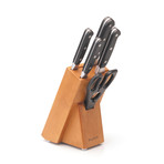 Swiss Diamond Newlywed Kitchen Kit + BergHOFF Forged Knife Block