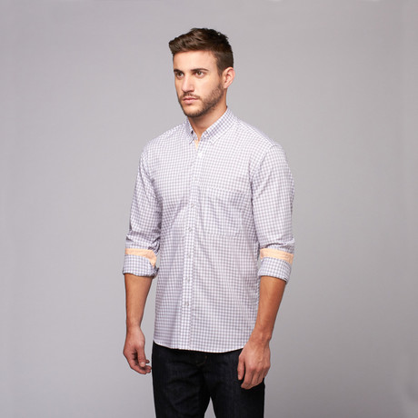 Reichardt Threads // Sir Charles Button Down Shirt // Grey Check (XS)