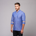 Reichardt Threads // Samame Button Down Shirt // Blue Chambray (L)