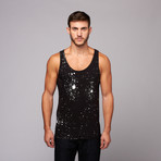 Space Splatter Tank // Black (L)
