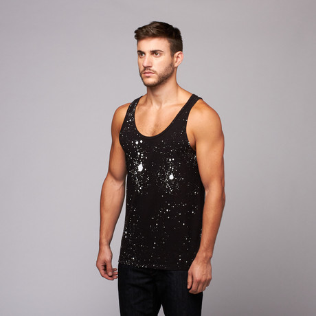 Space Splatter Tank // Black (S)