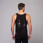 Space Splatter Tank // Black (L)