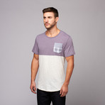 Bolt Patchwork Tee // Grey (S)