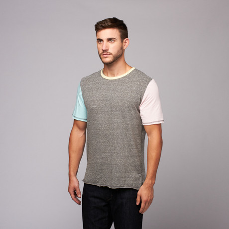 Prado Contrast Fabric Crew // Grey (S)