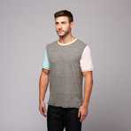 Prado Contrast Fabric Crew // Grey (M)