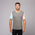 Prado Contrast Fabric Crew // Grey (M)