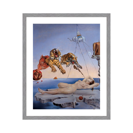 Salvador Dali //  Dream Caused by the Flight of a Bee... (16.63"L x 14.63"W)