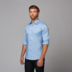 Slim Fit Button Up Shirt // Sky Blue (M)