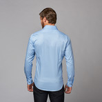 Slim Fit Button Up Shirt // Sky Blue (M)