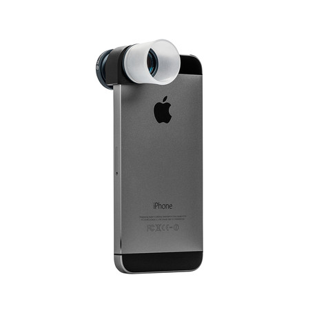 Macro 3-IN-1 Lens + Quick Flip Case // iPhone 5/5s (White Flip Case)