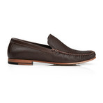BUB Shoes // Textured Loafer // Brown (Euro: 40)