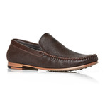 BUB Shoes // Textured Loafer // Brown (Euro: 40)