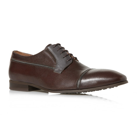 BUB Shoes // Zipper Cap Toe Oxford // Brown (Euro: 40)