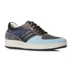 BUB Shoes // Leather + Suede Sneaker // Blue (Euro: 40)