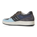 BUB Shoes // Leather + Suede Sneaker // Blue (Euro: 40)