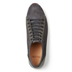 BUB Shoes // Leather + Suede Perforated Sneaker // Anthracite (Euro: 40)