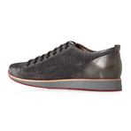 BUB Shoes // Leather + Suede Perforated Sneaker // Anthracite (Euro: 40)