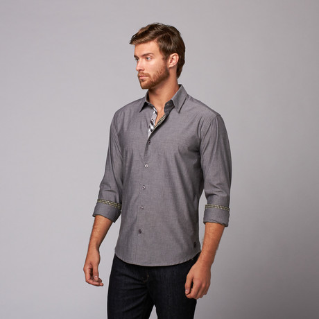 Newsbury Button-Up // Gray (3XL)