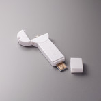 bKey Battery Booster // White (iPhone Lightning)