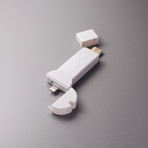 bKey Battery Booster // White (iPhone Lightning)