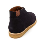 Wednesday Whiskey // Teel Mid Perfo Derby // Dark Blue Suede (Euro: 42)