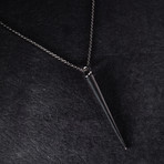 Spike Pendant // Black (Small)