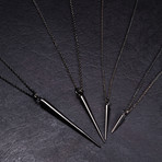 Spike Pendant // Black (Small)