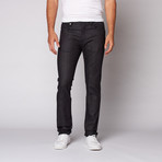 Slim Straight Fit Denim // Ruthenium Plated Hardware (32WX34L)