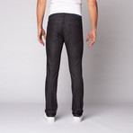 Slim Straight Fit Denim // Ruthenium Plated Hardware (32WX34L)