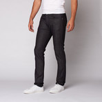 Slim Straight Fit Denim // Ruthenium Plated Hardware (32WX34L)