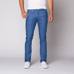 Slim Straight Fit Denim // Palladium Plated Hardware (30WX34L)