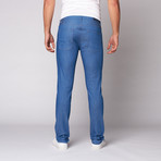 Slim Straight Fit Denim // Palladium Plated Hardware (30WX34L)