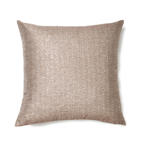 Decorative Cushion Cover // Silver + Beige (15.7"L x 15.7"W)