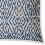 Decorative Cushion Cover // Blue + Beige (15.7"L x 15.7"W)