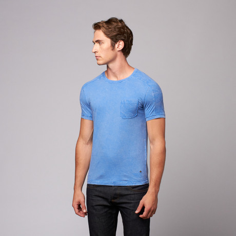 Thermal Shoulder T-Shirt // Blue (S)