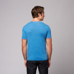 Burnout Crew Neck Pocket T-Shirt // Blue (2XL)