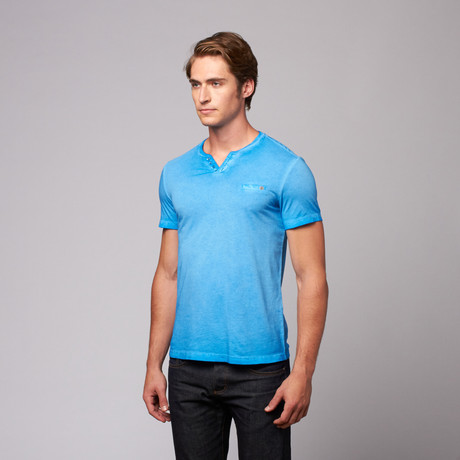 V-Neck Pocket T-Shirt // Bright Blue (S)