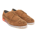 Anthony Miles // Clipstone Suede Wingtip Brogue // Tan (Euro: 41)