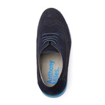 Clipstone Suede Wingtip Brogue // Deep Blue (Euro: 41)