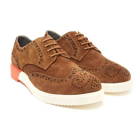 Brooke Suede Brogue // Tan (Euro: 41)
